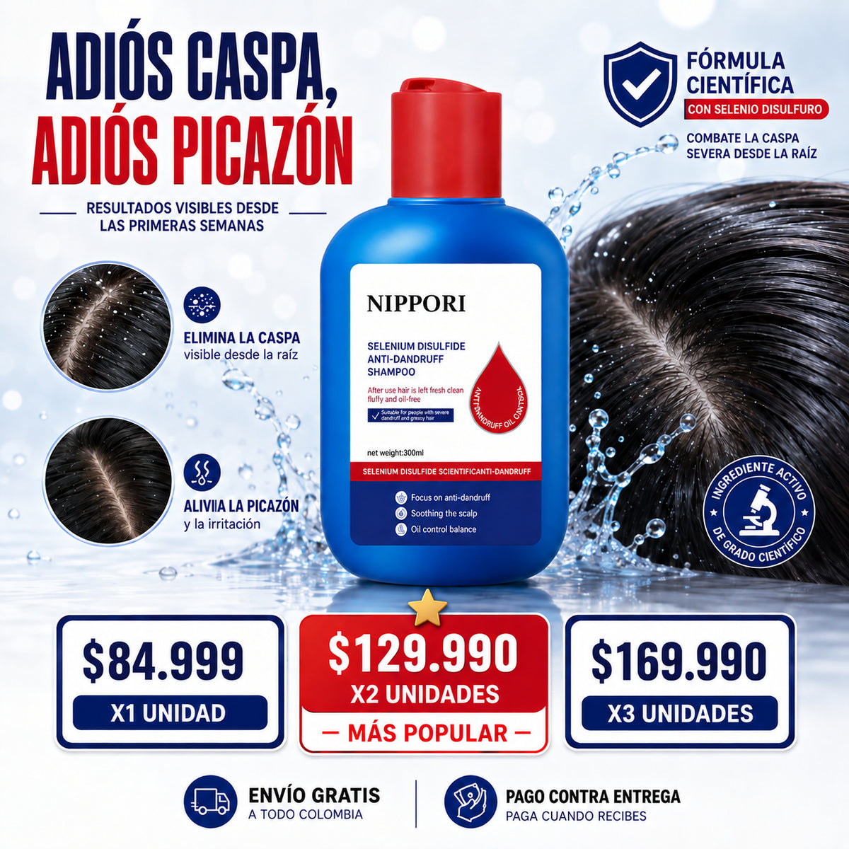 Shampoo nippori anticaspa