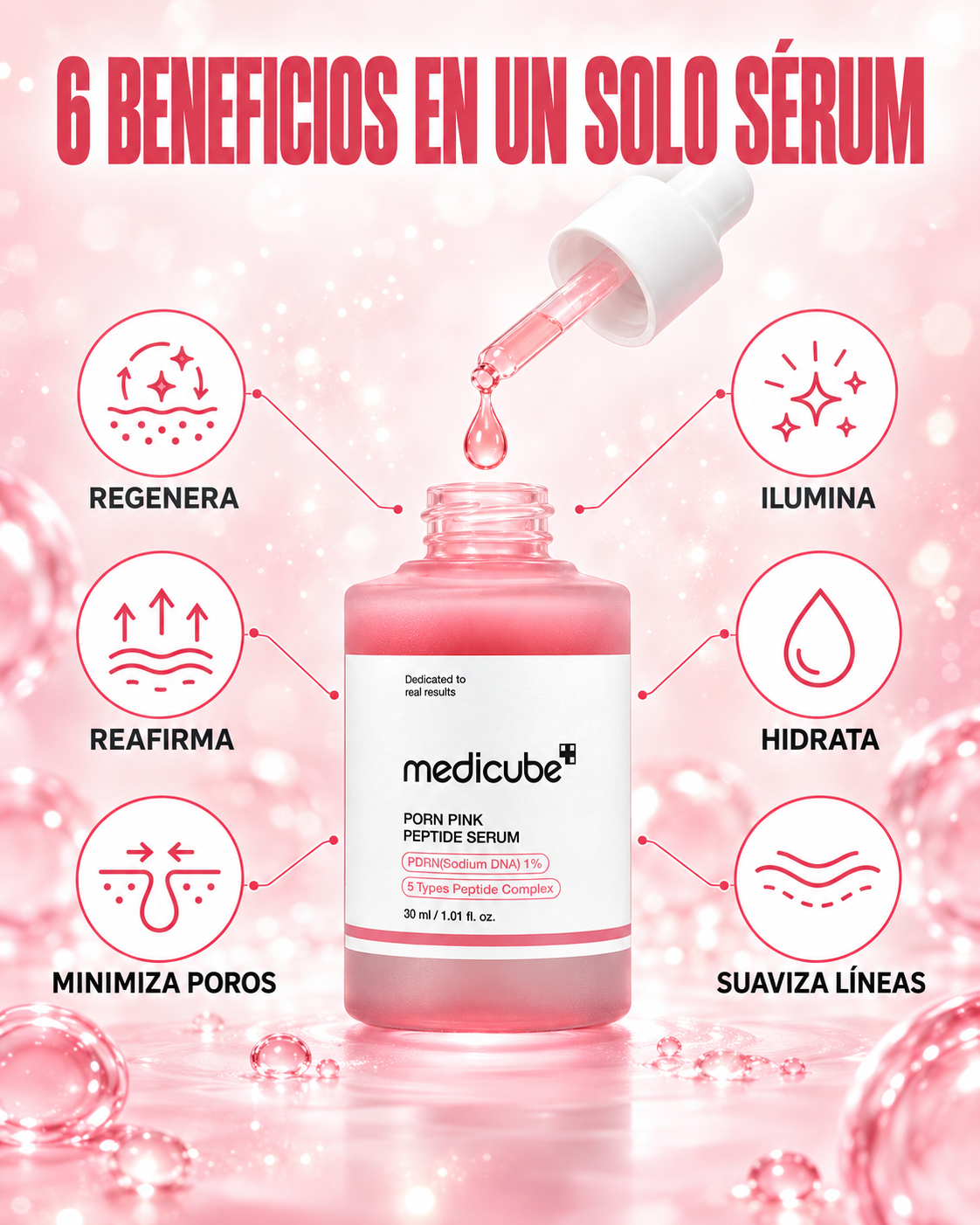 6 beneficios en un solo sérum