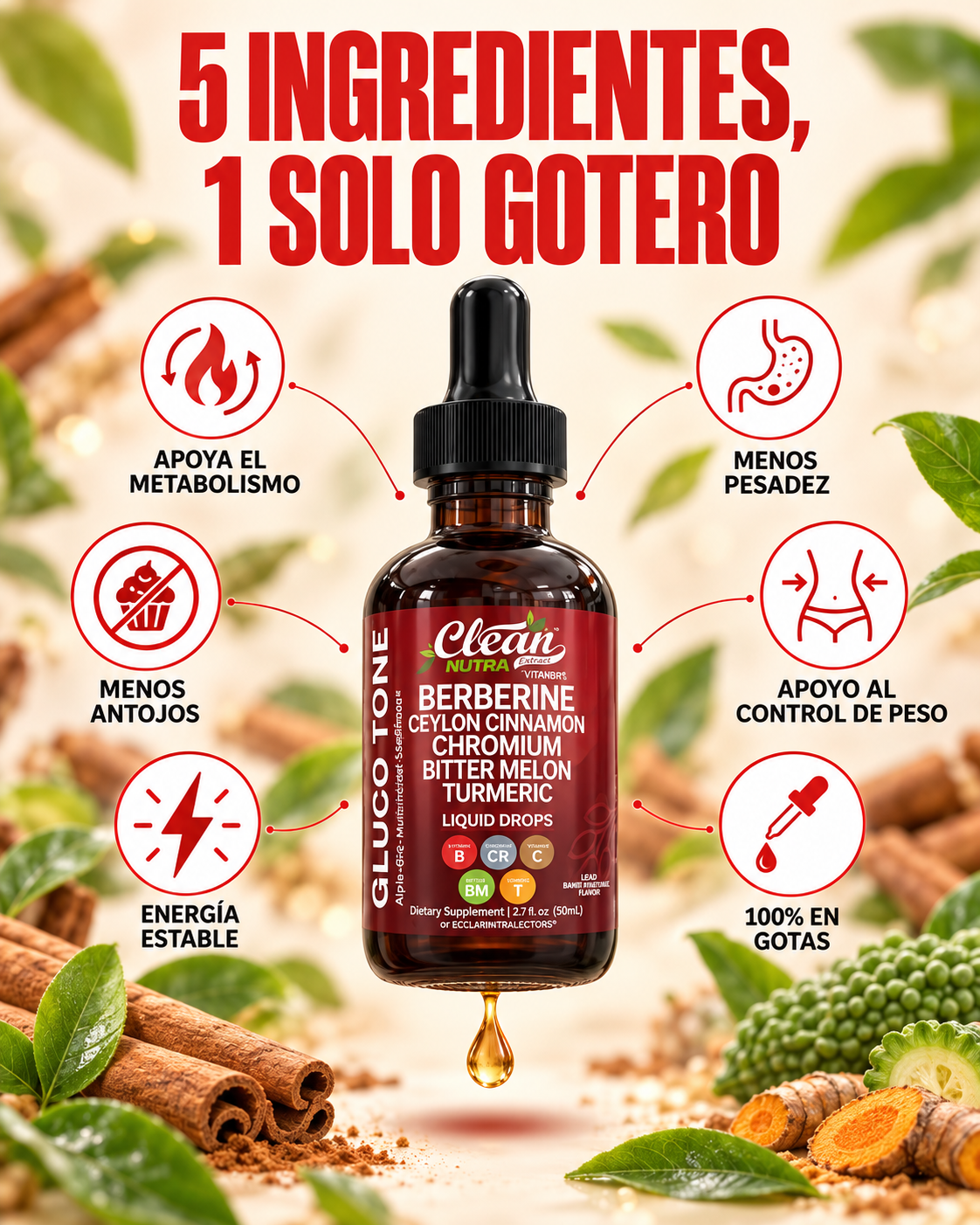 5 INGREDIENTES QUE TRABAJAN JUNTOS POR TU METABOLISMO