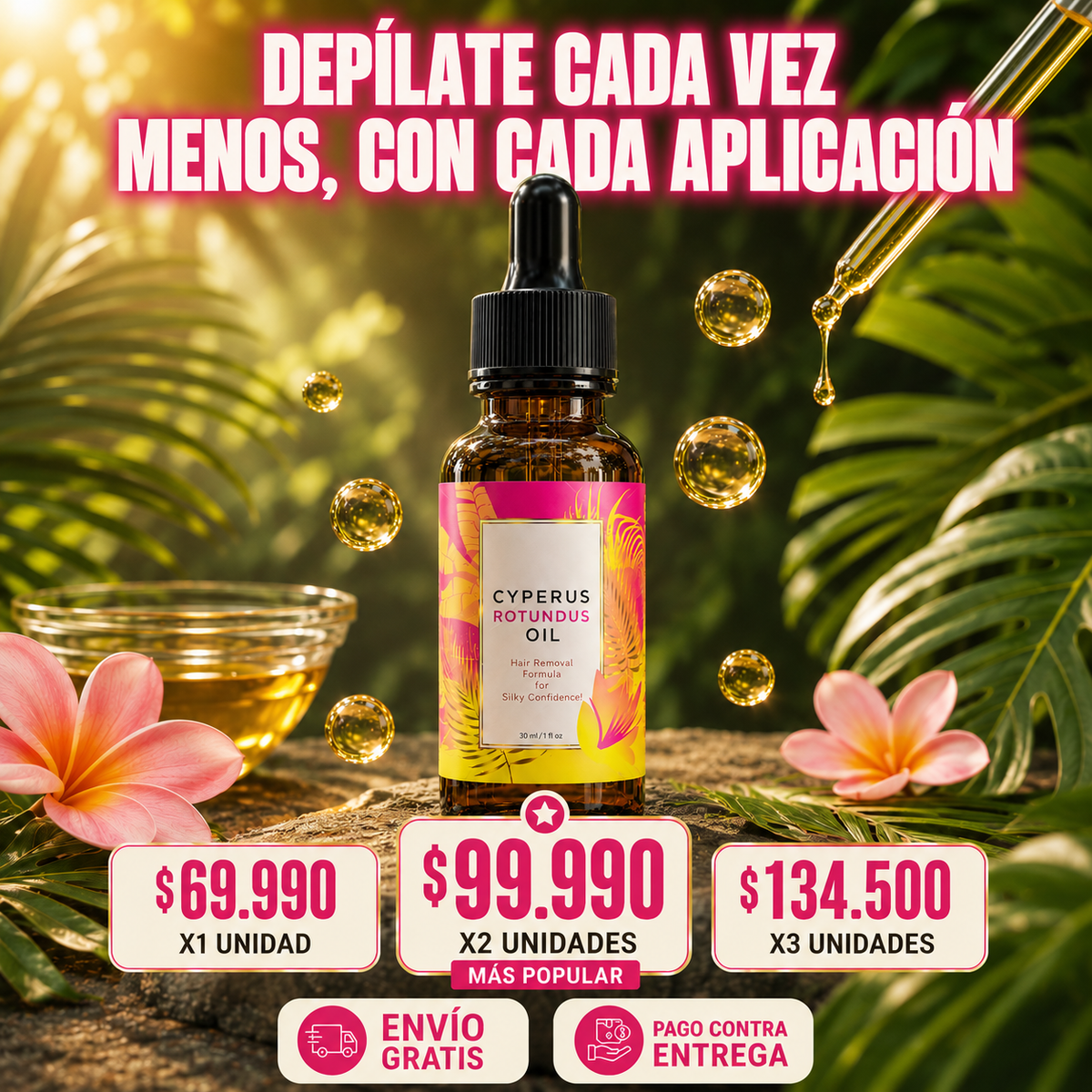 ACEITE POST-DEPILACIÓN- CYPERUS ROTUNDUS