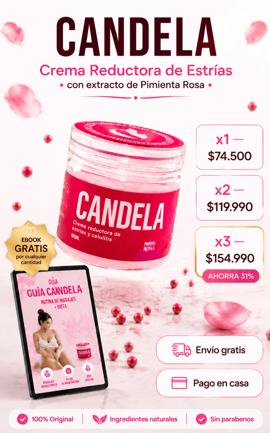 Candela crema reductora para estrías
