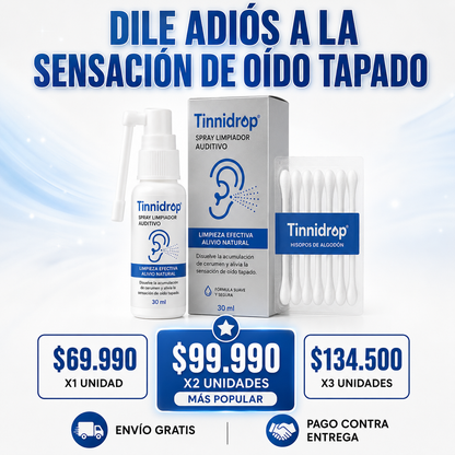Tinnidrop Spray Limpiador De Oido