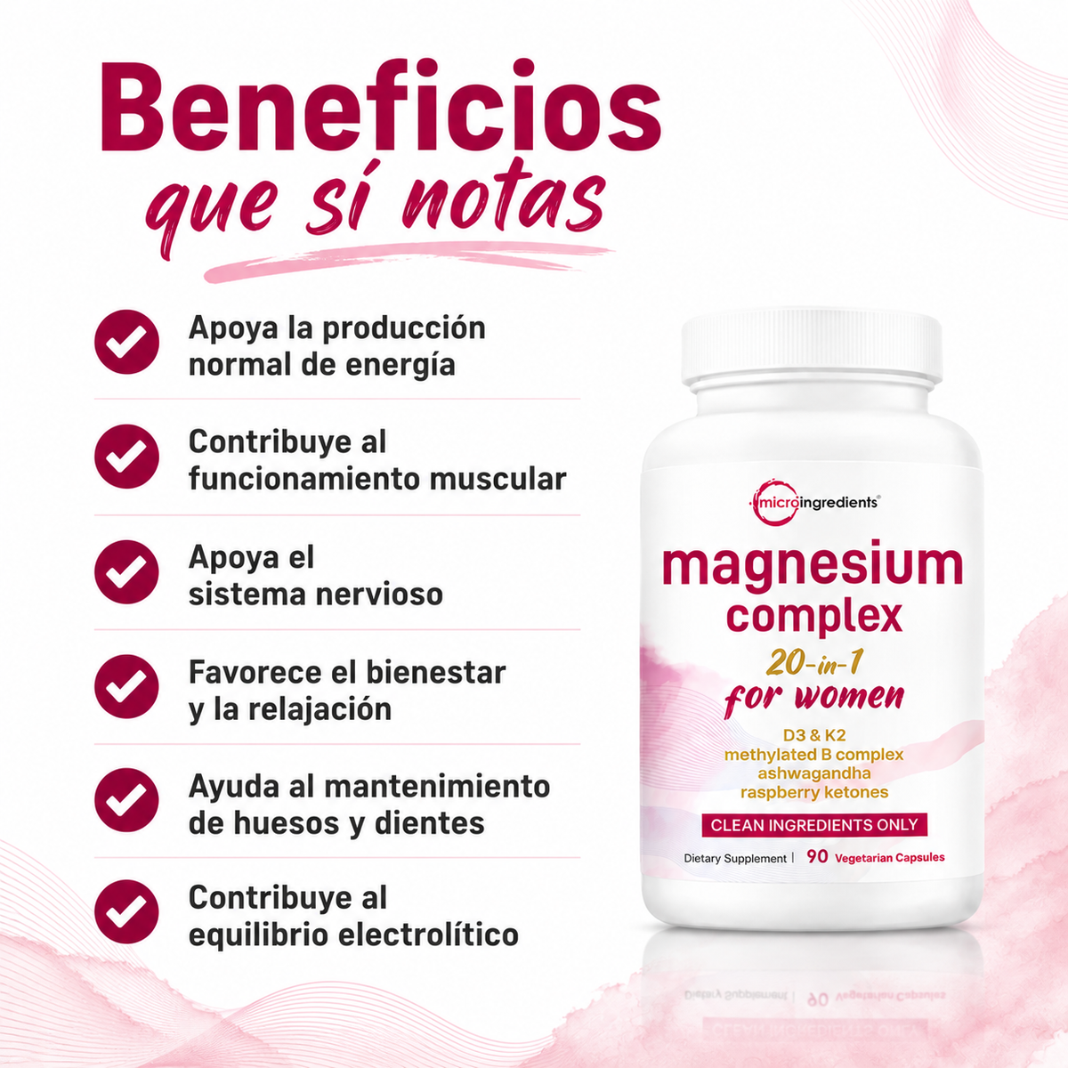 MAGNESIUM FOR WOMEN 20 EN 1