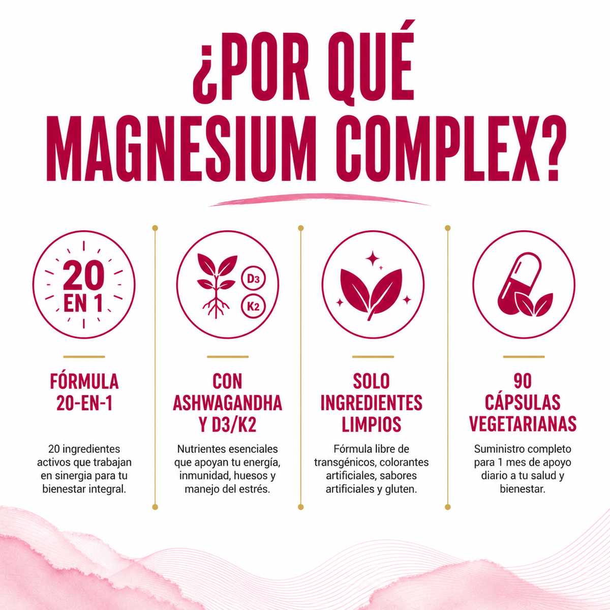 MAGNESIUM FOR WOMEN 20 EN 1