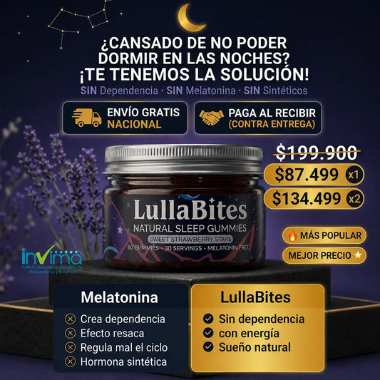 Lullabites (Gomitas Naturales Para Dormir Sabor Mora)