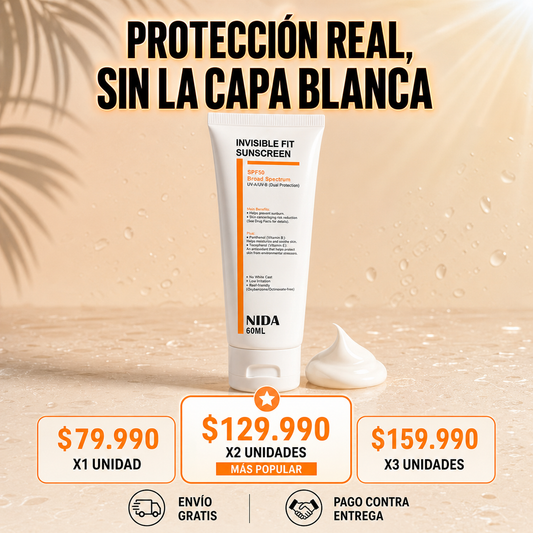NIDA Invisible Fit Sun Serum SPF50+ 60ml