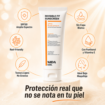 NIDA Invisible Fit Sun Serum SPF50+ 60ml