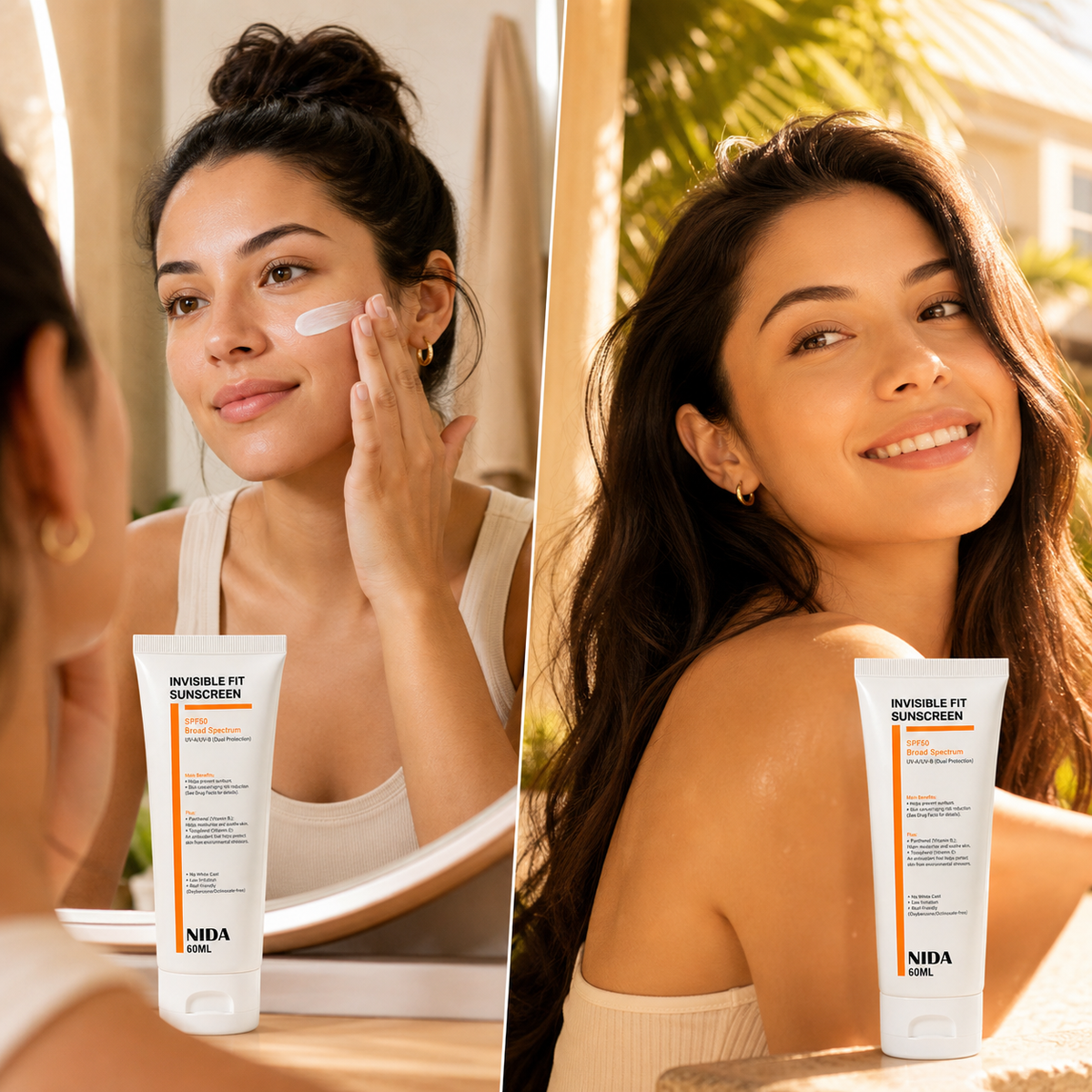 NIDA Invisible Fit Sun Serum SPF50+ 60ml